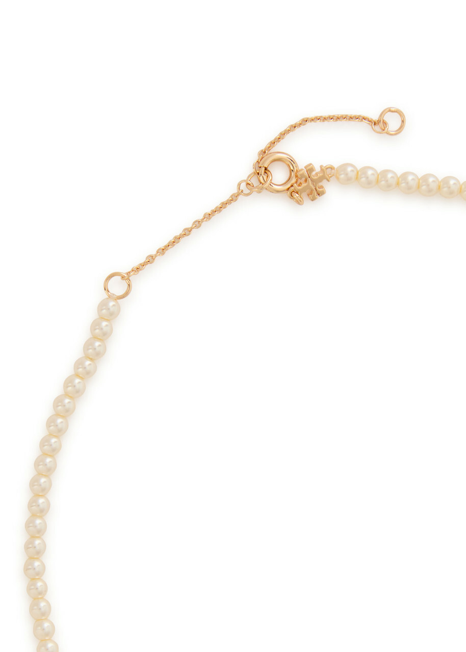 Tory Burch Kira Pearl 18kt Gold-plated Necklace - One Size