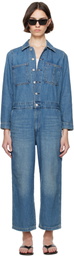 Levi's Blue Iconic Linen+ Denim Jumpsuit