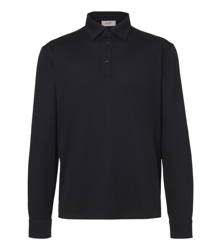 Photo: Agnona Cotton and silk polo shirt