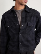 Nili Lotan - Travis Checked Cashmere Shirt - Black