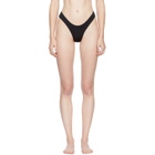 Myraswim Black Ivana Thong Bikini Bottoms