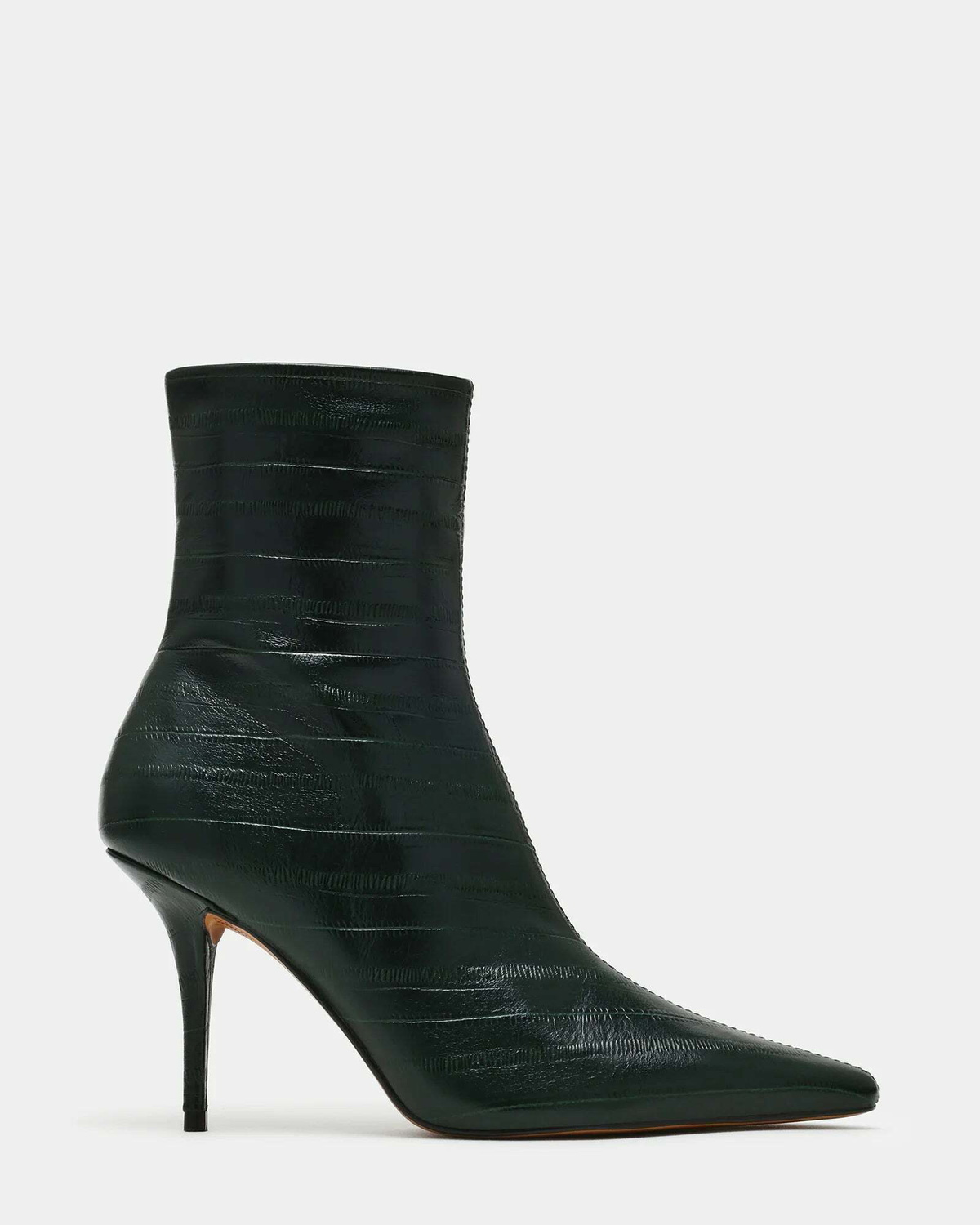 Steve Madden Heleena Booties in Green Exotic