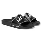 McQ Alexander McQueen - Infinity Logo-Print Rubber Slides - Black