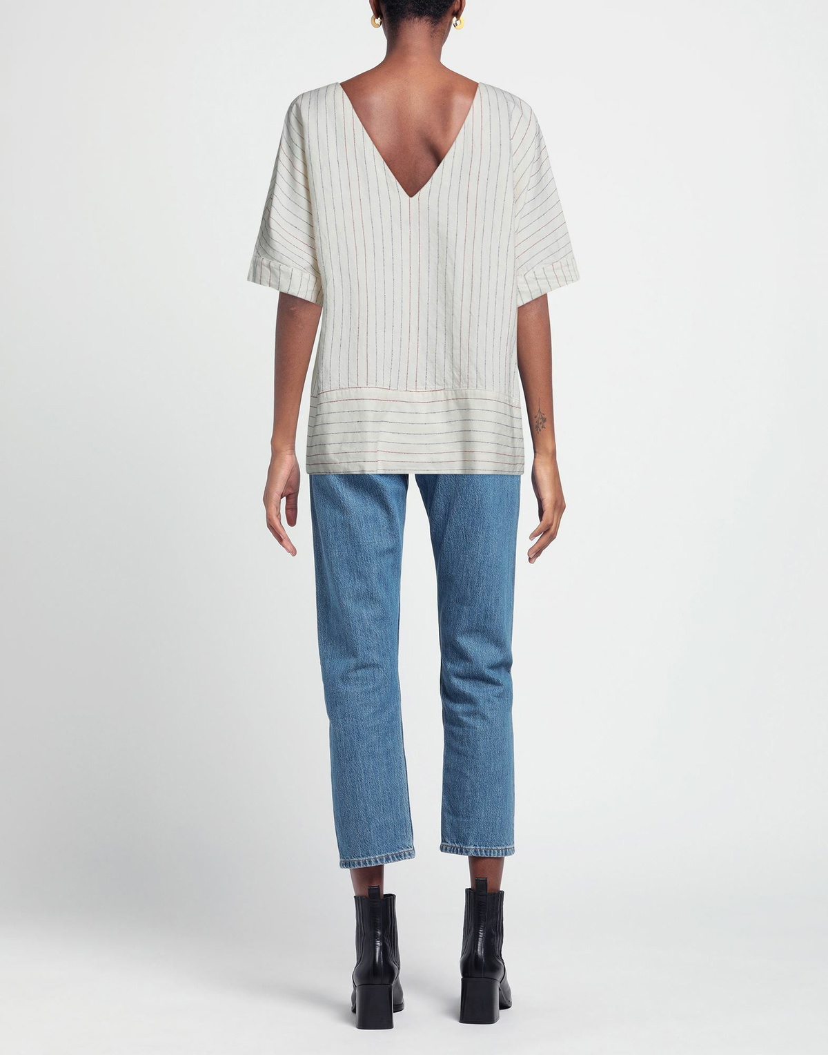 Alessia Santi Womens Top Ivory