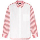 Comme des Garcons Homme Plus Multi Stripe Sleeve Shirt