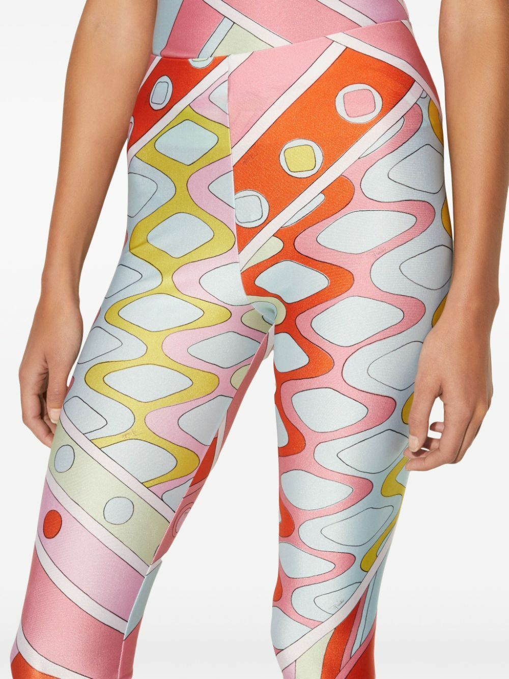 PUCCI Blue Vivara-Print Performance Leggings