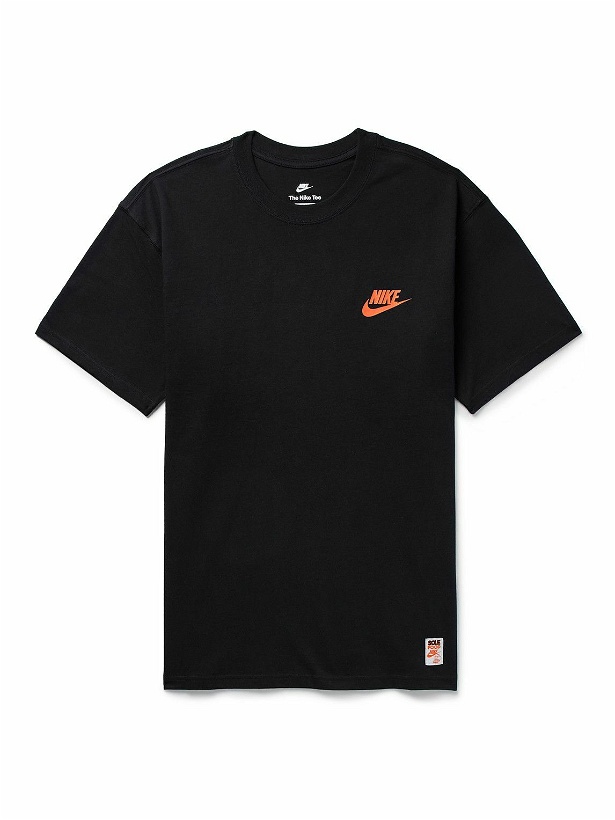 Photo: Nike - Sportswear Sole Food Logo-Print Cotton-Jersey T-Shirt - Black