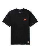 Nike - Sportswear Sole Food Logo-Print Cotton-Jersey T-Shirt - Black