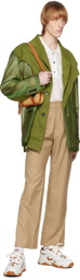 Feng Chen Wang Beige & Brown Small Bamboo Bag