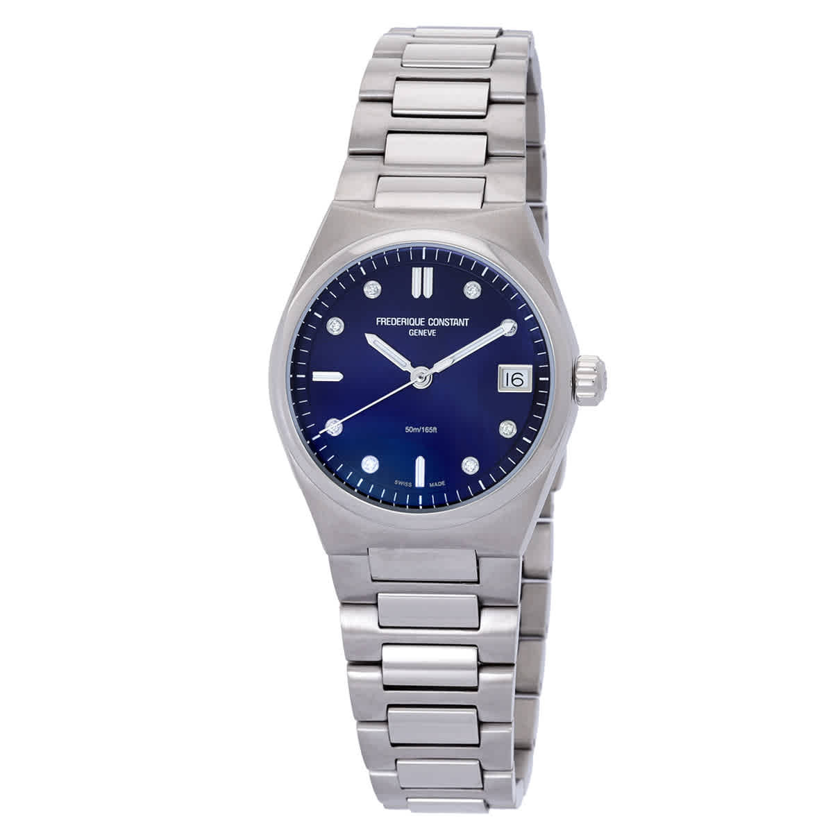 Frederique Constant Quartz Diamond Blue Dial Ladies Watch FC-240ND2NH6B