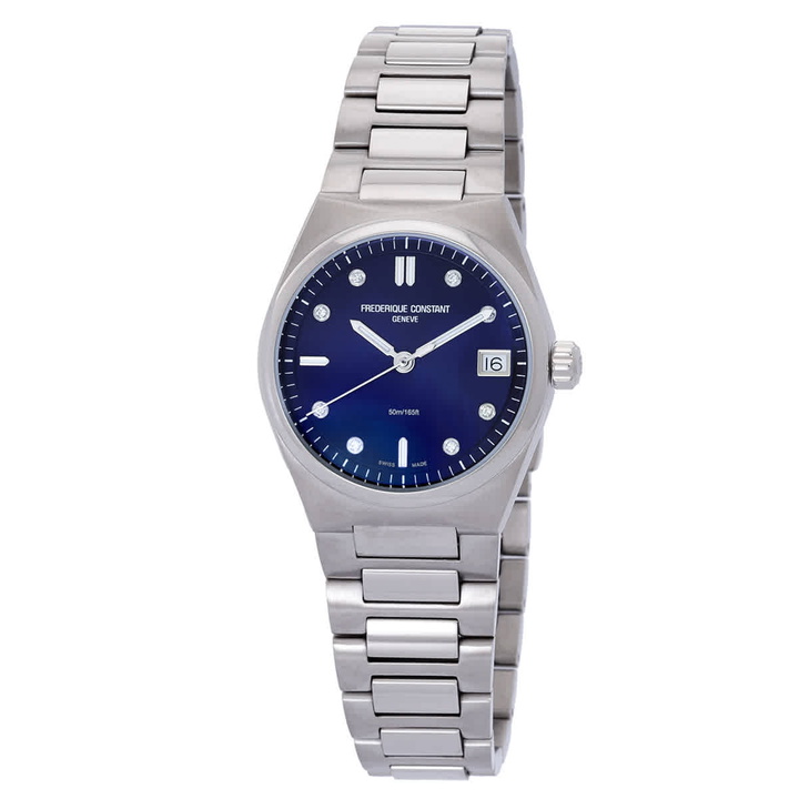Photo: Frederique Constant Quartz Diamond Blue Dial Ladies Watch FC-240ND2NH6B
