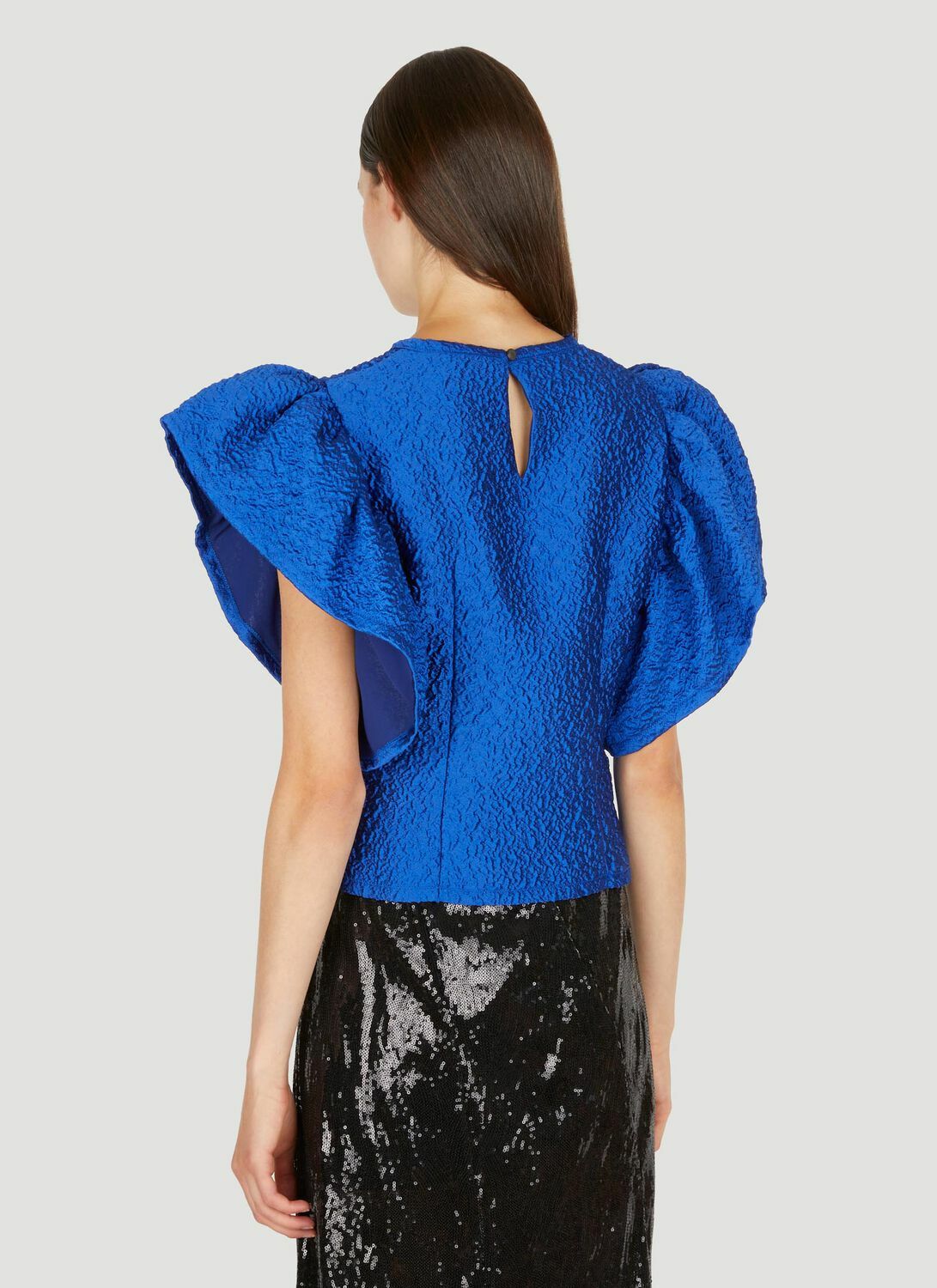 Koché Ruffle Sleeve Top