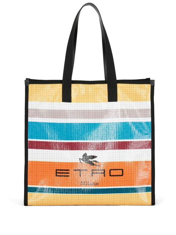 Photo: ETRO - Nylon Striped Tote Bag