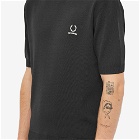 Fred Perry x Raf Simons Jacquard Short Sleeve Knit in Black