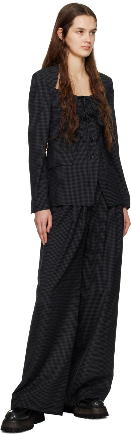 J KOO Khaki Cut Out Blazer
