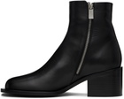 Enfants Riches Déprimés Black Night Version Square Toe Franky Boots