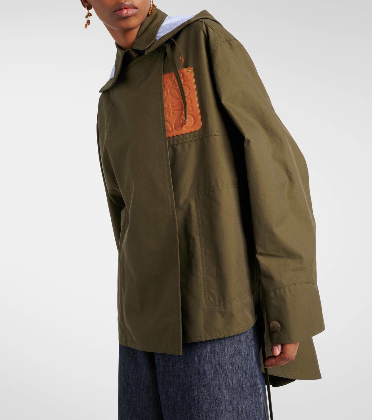 ジャケット LOEWE Parka Anagram Loewe Anagram cotton gabardine parka Loewe