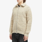 Howlin by Morrison Men's Howlin' Loose Ends Rib Cardigan in Biscuit