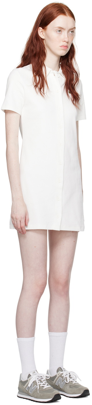 Lacoste White Button Closure Dress