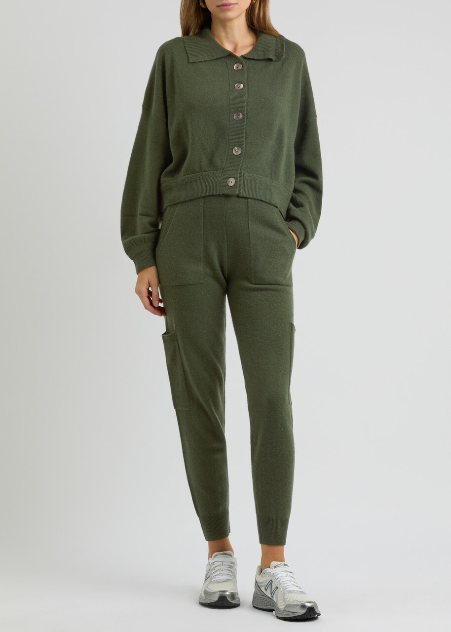 Crush Cashmere Beatles Cashmere Sweatpants Dark Green