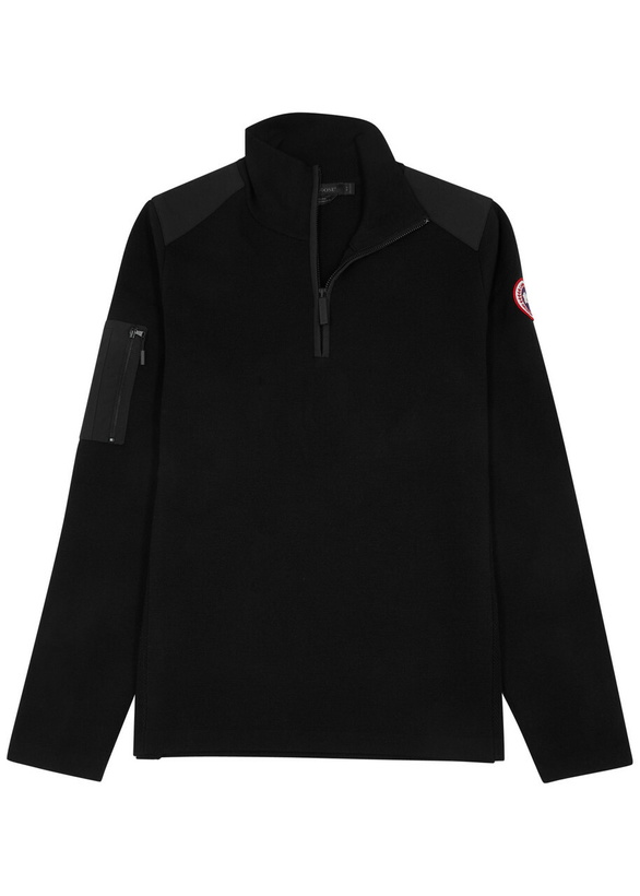 Photo: Canada Goose Stormont Half zip Wool Jumper , Jumper, Slips on Black