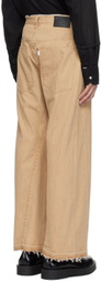 JieDa Beige 3D Jeans