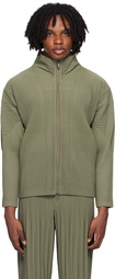 HOMME PLISSÉ ISSEY MIYAKE Green Color Pleats Jacket