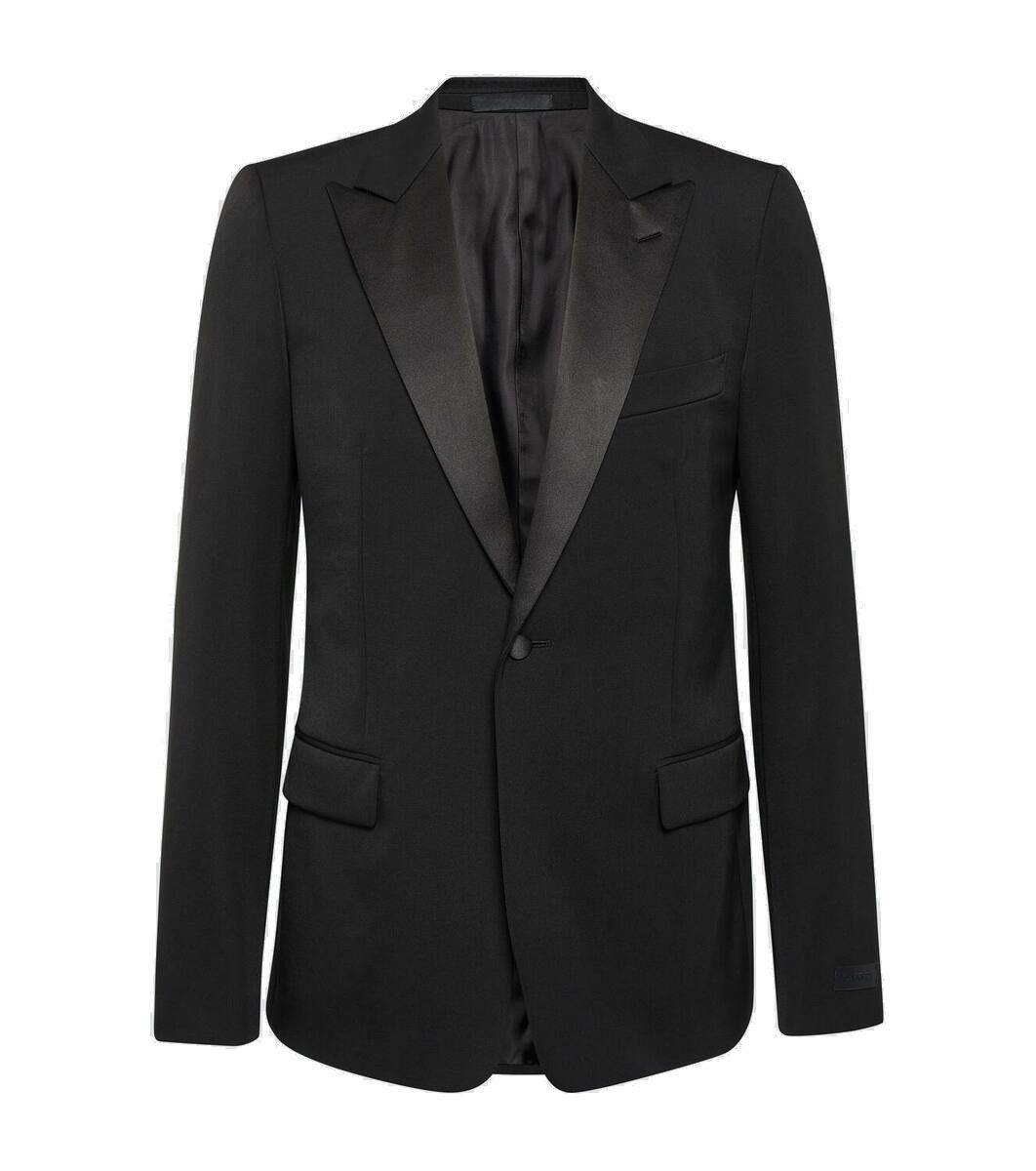 VIP【関税送料無料】希少 LANVIN BLACK WOOL BLAZER Lanvin Single-breasted wool tuxedo jacket Lanvin