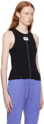 Moschino Jeans Black Patch Tank Top