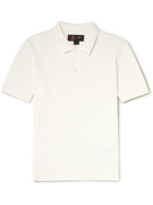 Baracuta - Noah Knitted Cotton Polo Shirt - White