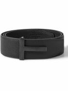 TOM FORD - 4cm Full-Grain Leather Belt - Black