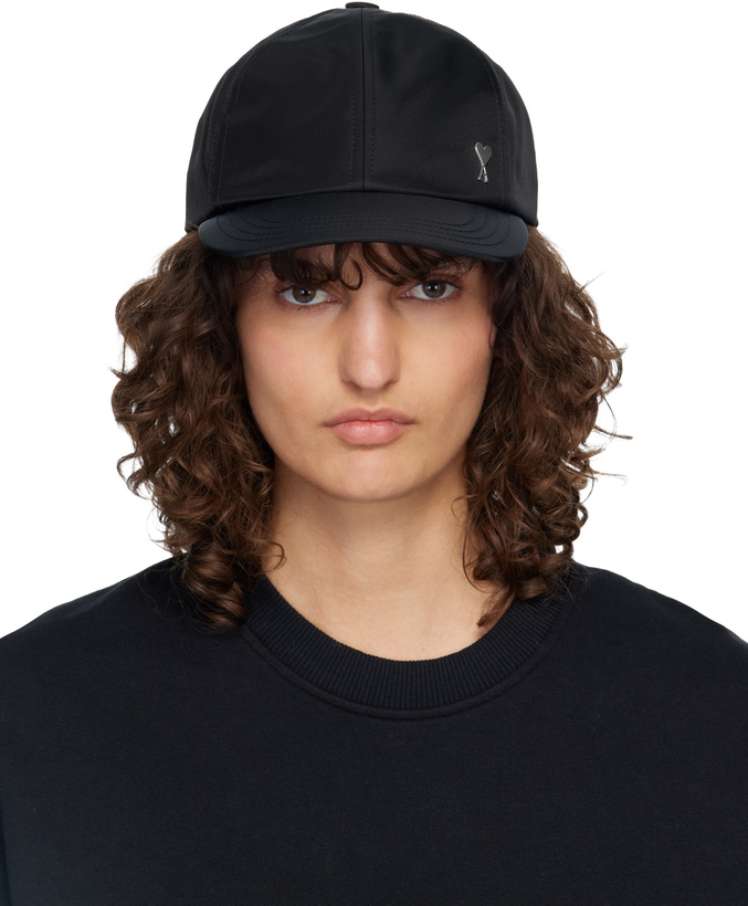 Photo: AMI Paris Black Ami de Coeur Stud Cap