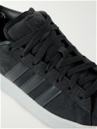 adidas Consortium - DESCENDANT Campus Leather-Trimmed Suede Sneakers - Gray
