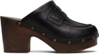 A.P.C. Black 'Les Sabots' Heels