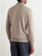 Anderson & Sheppard - Wool and Cashmere-Blend Polo Shirt - Neutrals