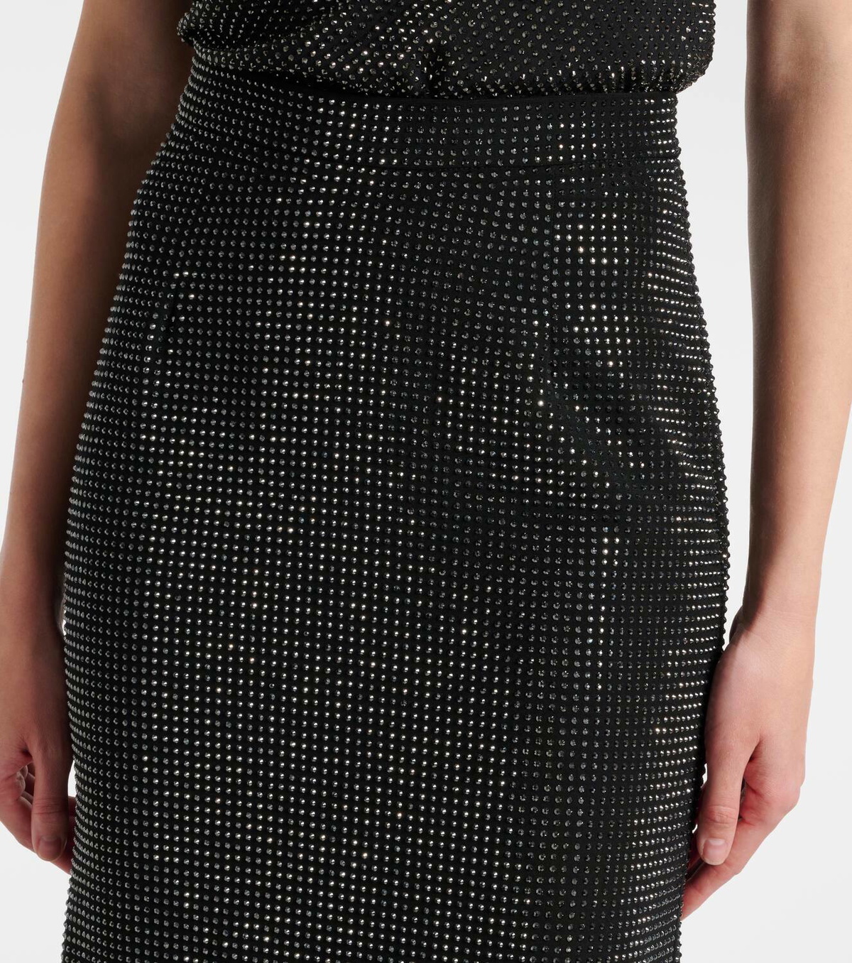 Roland Mouret Crystal-embellished maxi skirt