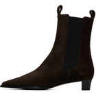 Aeyde Brown Kiki Suede Chelsea Boots