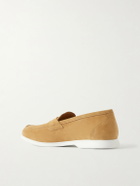 Kiton - Suede Penny Loafers - Neutrals