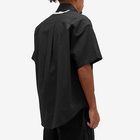 Merely Made Men's Sashiko Oversized Short Sleeve Shirt in Black