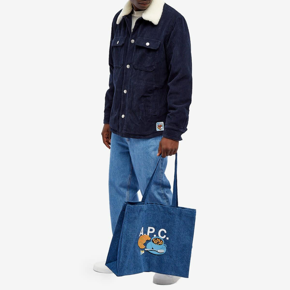 END. x A.P.C. Lou Denim Tote Bag