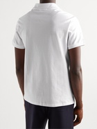 A.P.C. - Esteban Logo-Embroidered Cotton-Piqué Polo Shirt - White