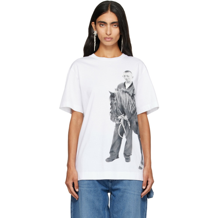 Photo: Simone Rocha White 'Pony Kid' Print T-shirt