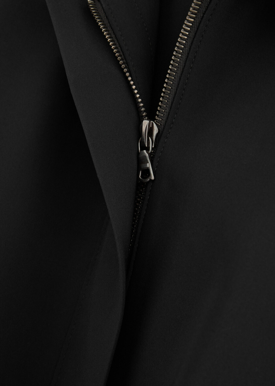 Harris Wharf London Cropped Scuba Jacket Black