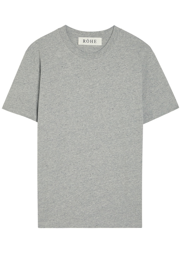 Photo: Rohe Crew-neck Cotton T-shirt Grey