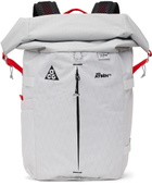 Nike White & Gray Aysén Backpack