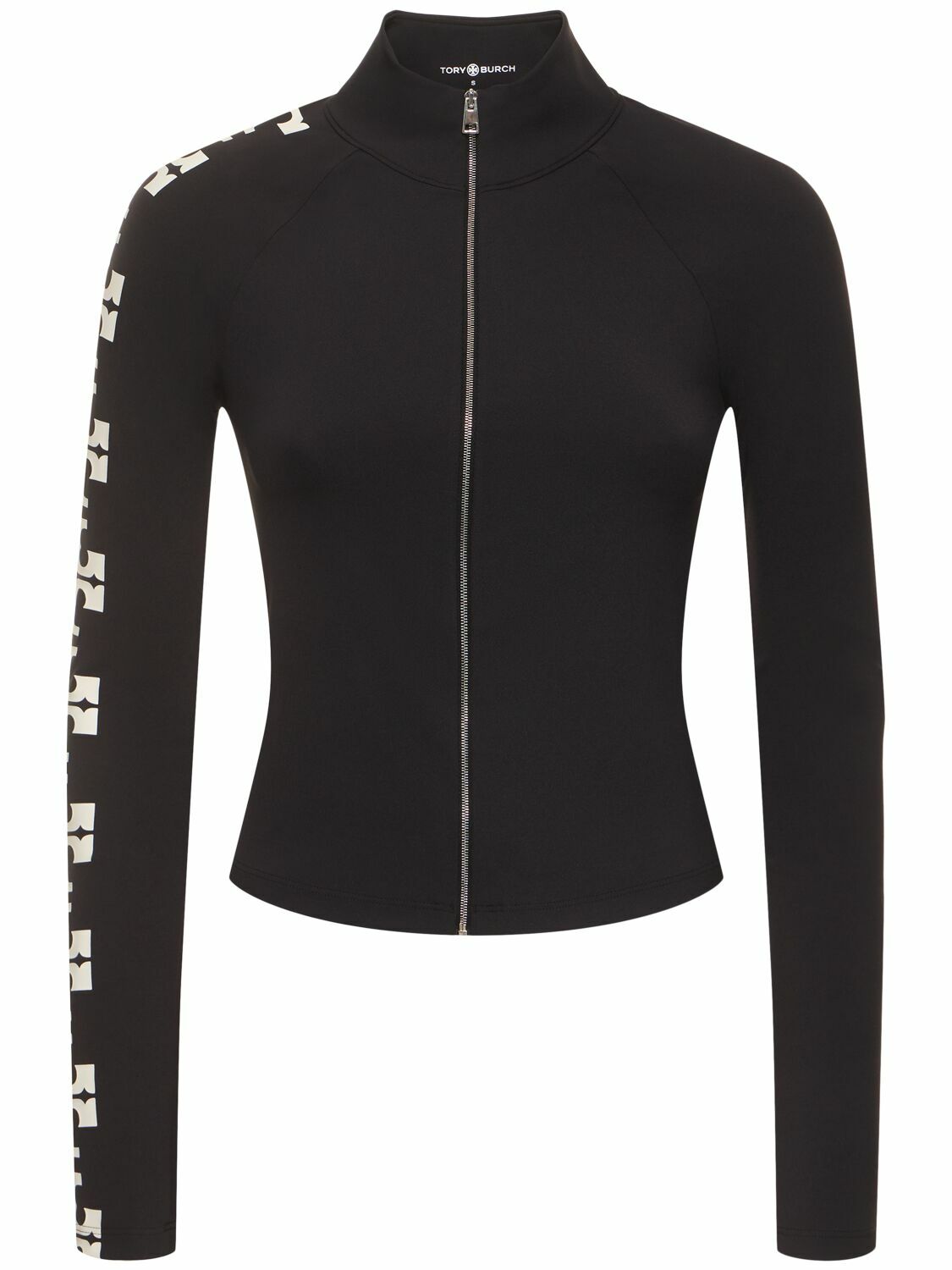 トリースポーツ TORY SPORT Logo Tech Blend Half Zip Crop Top Tory Sport