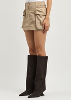 Alexanderwang.t Cargo Shell Mini Skirt Beige