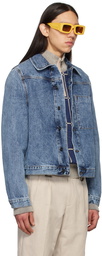 Jacquemus Blue Le Raphia 'La Veste de Nîmes Jao' Denim Jacket