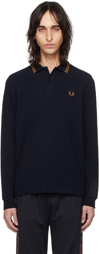 Photo: Fred Perry Navy 'The Fred Perry' Long Sleeve Polo