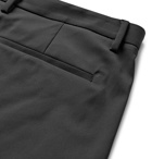Theory - Zaine Garment-Washed Stretch-Cotton Twill Shorts - Gray